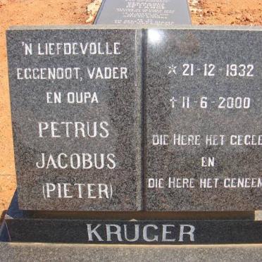 KRUGER Petrus Jacobus 1932-2000