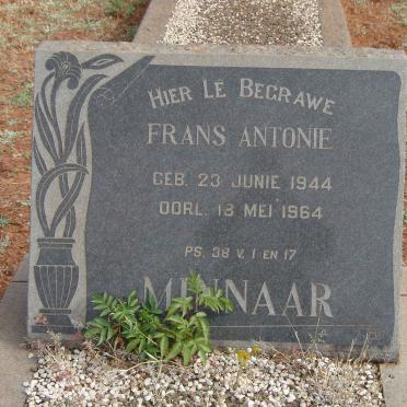 MINNAAR Frans Antonie 1944-1964