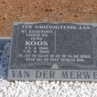 MERWE Koos, van der 1946-2005