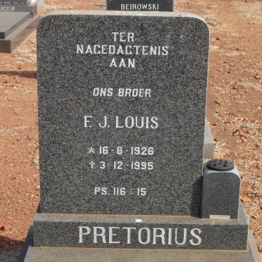 PRETORIUS F.J. Louis 1926-1995