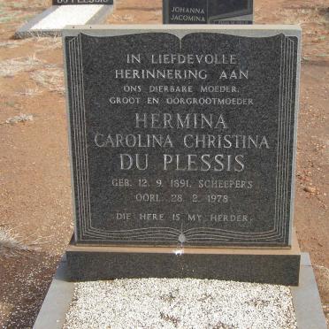 PLESSIS Hermina Carolina Christina, du nee SCHEEPERS