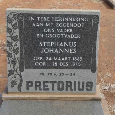 PRETORIUS Stephanus Johannes 1885-1975