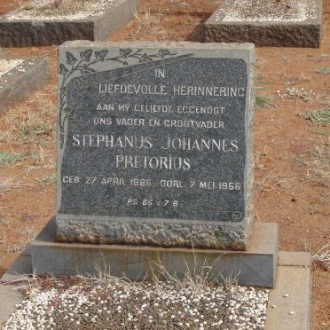 PRETORIUS Stephanus Johannes 1885-1956