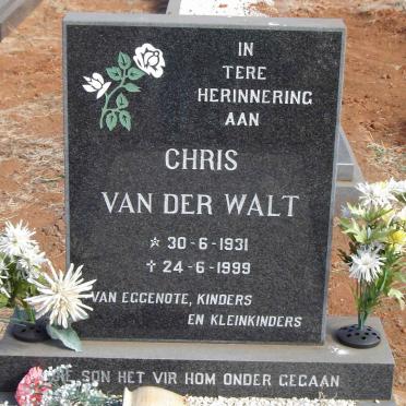 WALT Chris, van der 1931-1999