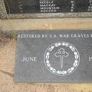 MEMORIAL IN REMEMBRANCE OF FALLEN SOLDIERS 1899-1902  #1