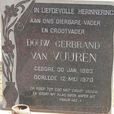 VUUREN Douw Gerbrand, van 1883-1970