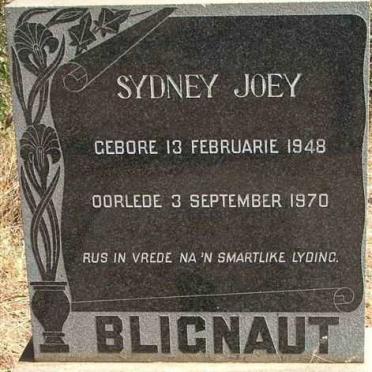 BLIGNAUT Sydney Joey 1948-1970