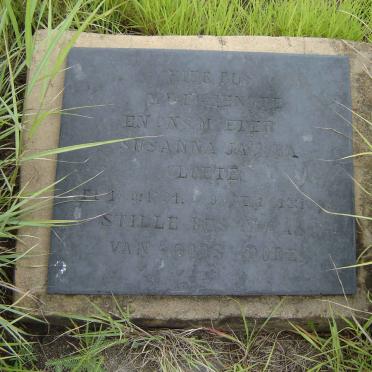 CLOETE Susanna Jacoba 1891-1959