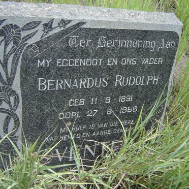 VENTER Bernardus Rudolph 1891-1958