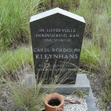 KLEYNHANS Carel Roedolph 1927-1928