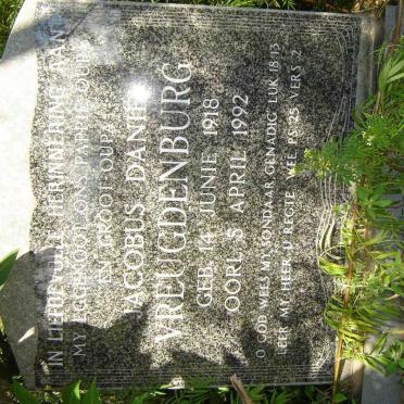 VREUGDENBURG Jacobus Daniel 1918-1992