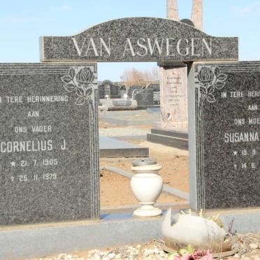 ASWEGEN Cornelius J., van 1905-1979 &amp; Susanna J.C. 1907-1982