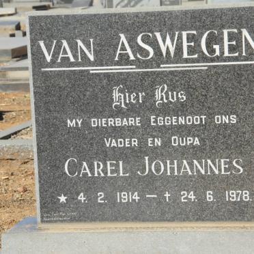 ASWEGEN Carel Johannes, van 1914-1978