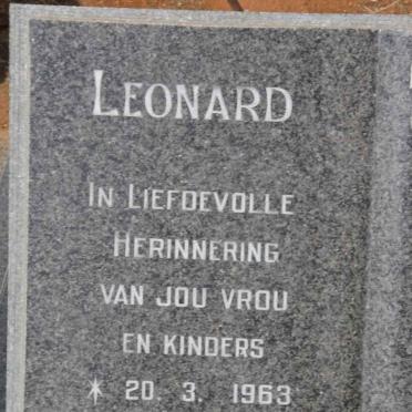 ASPELING Leonard 1963-1994