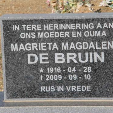 BRUIN Magrieta Magdalena, de 1916-2009