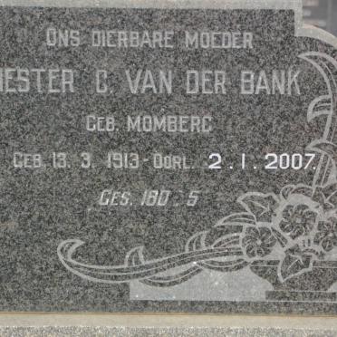 BANK Hester C., van der nee MOMBERG 1913-2007