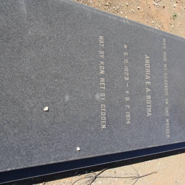 BOTHA Andria E.A. 1923-1974