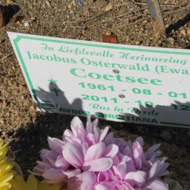 COETSEE Jacobus Osterwald 1961-2001