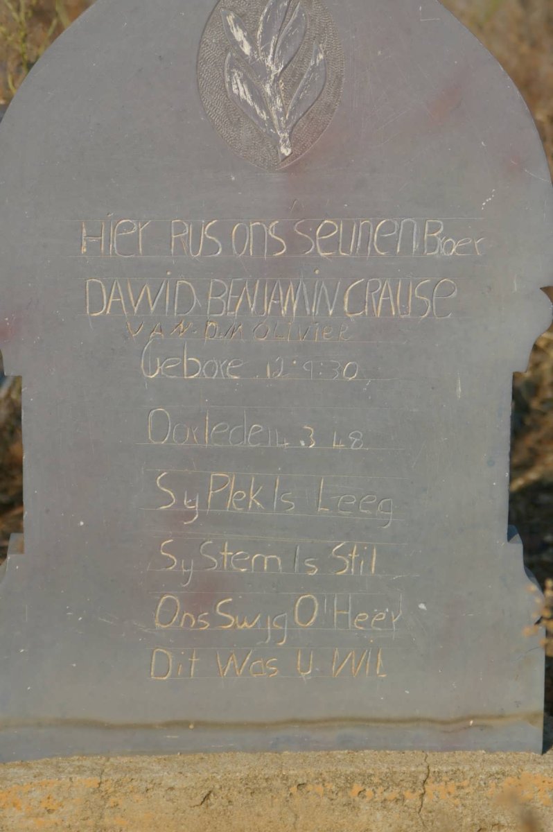 CRAUSE Dawid Benjamin 1930-1948