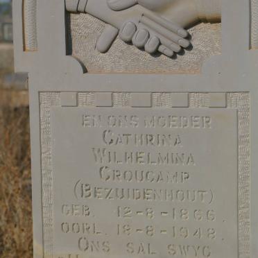 CROUCAMP Cathrina Wilhelmina nee BEZUIDENHOUT 1866-1948