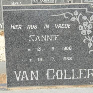 COLLER Sannie, van 1908-1988
