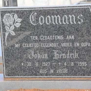COOMANS Johan Hendrik 1927-1995
