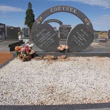 COETZEE Theunis Johannes 1927-1994 &amp; Anna Jacoba 1940-