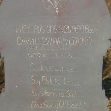 CRAUSE Dawid Benjamin 1930-1948