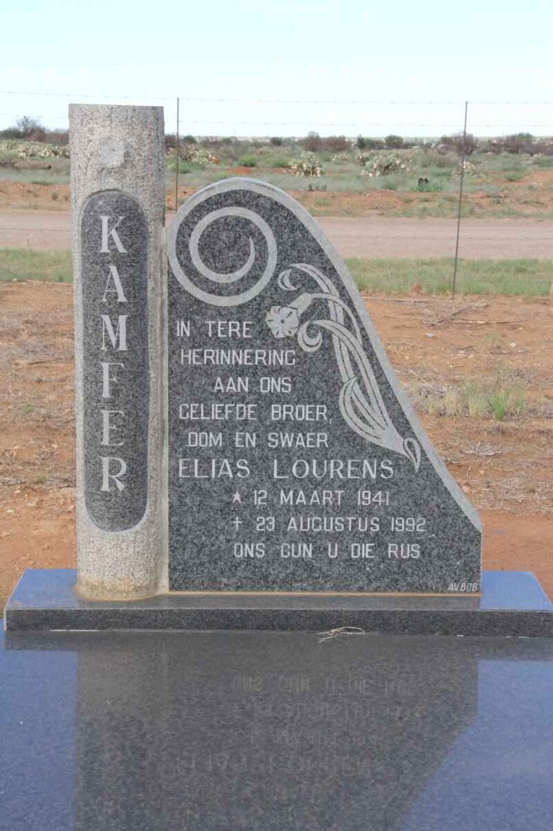 KAMFER Elias Lourens 1941-1992