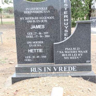 ESTERHUYSEN James 1937-2004 &amp; Hettie 1940-