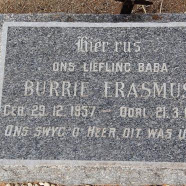ERASMUS Burrie 1957-1958