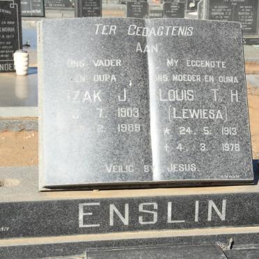 ENSLIN Izak J. 1903-1989 &amp; Louis T.H. 1913-1978