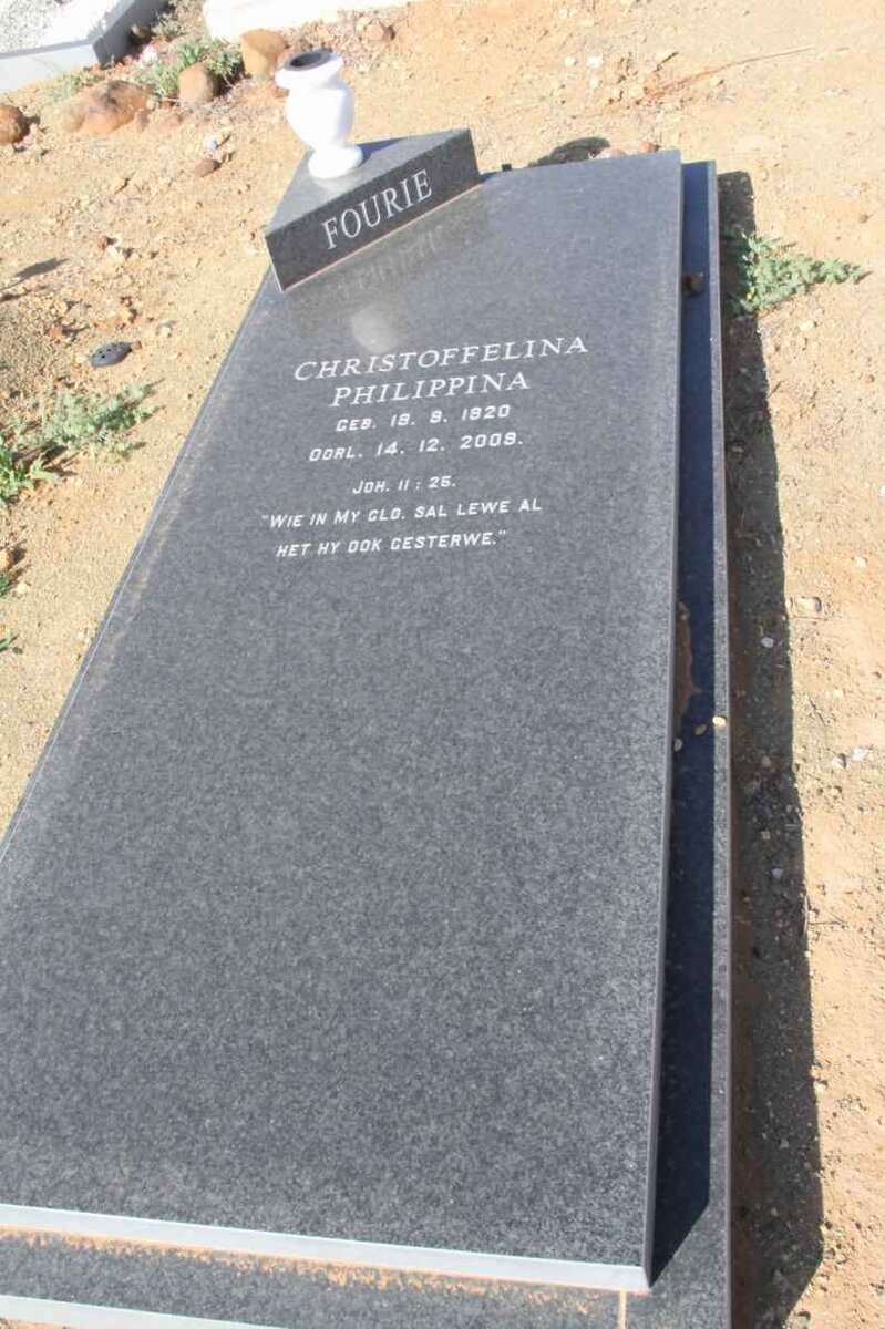 FOURIE Christoffelina Philippina 1920-2009