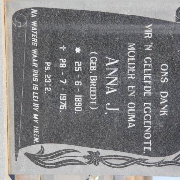 FOURIE Andries J. 1887-1976 &amp; Anna J. BREEDT 1890-1976