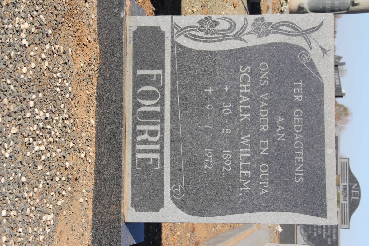 FOURIE Schalk Willem 1892-1972