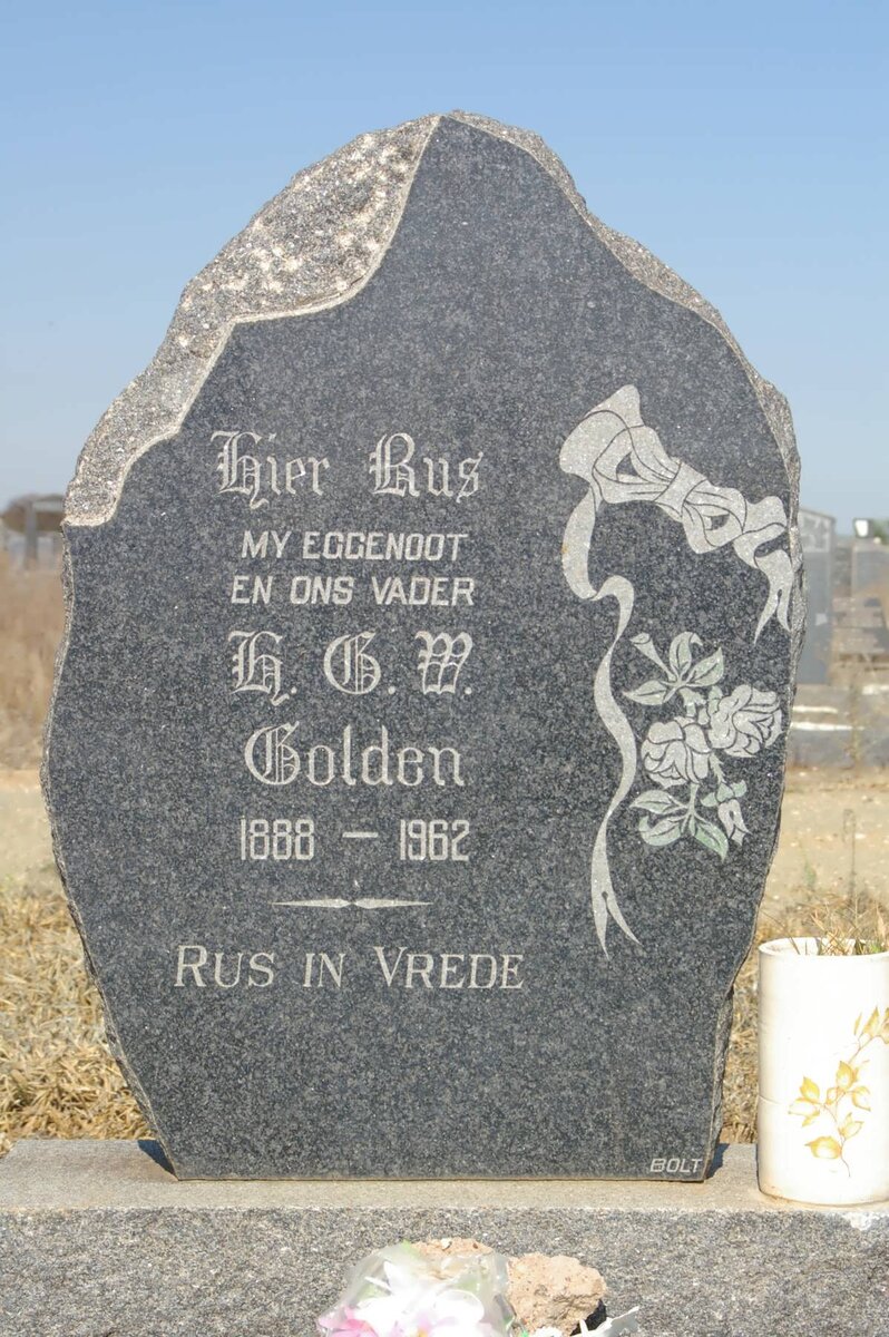 GOLDEN H.G.W. 1888-1962