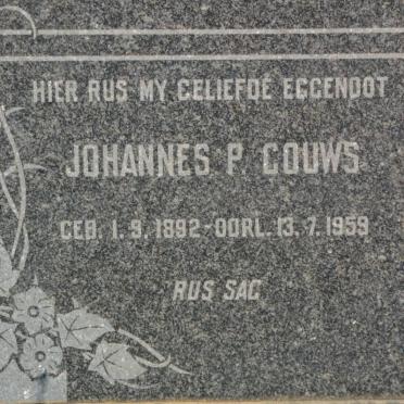 GOUWS Johannes P. 1892-1959