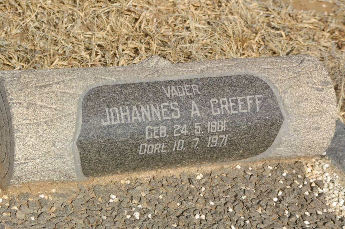 GREEFF Johannes A. 1881-1971
