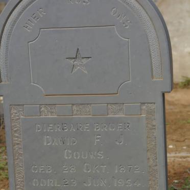 GOUWS Dawid F.J. 1872-1954