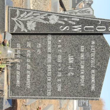 GOUWS Jan J.C. 1955-1980