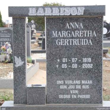 HARRISON Anna Margaretha Gertruida 1919-2002