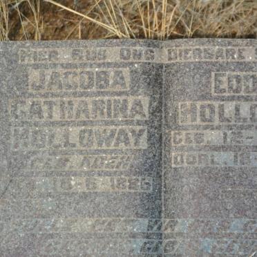 HOLLOWAY Eddie 1884-1951 &amp; Jacoba Catharina KOEN 1886-