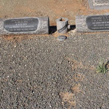 HUMAN Daniel J. 1905-1972 &amp; Johanna S.S. 1911-1973