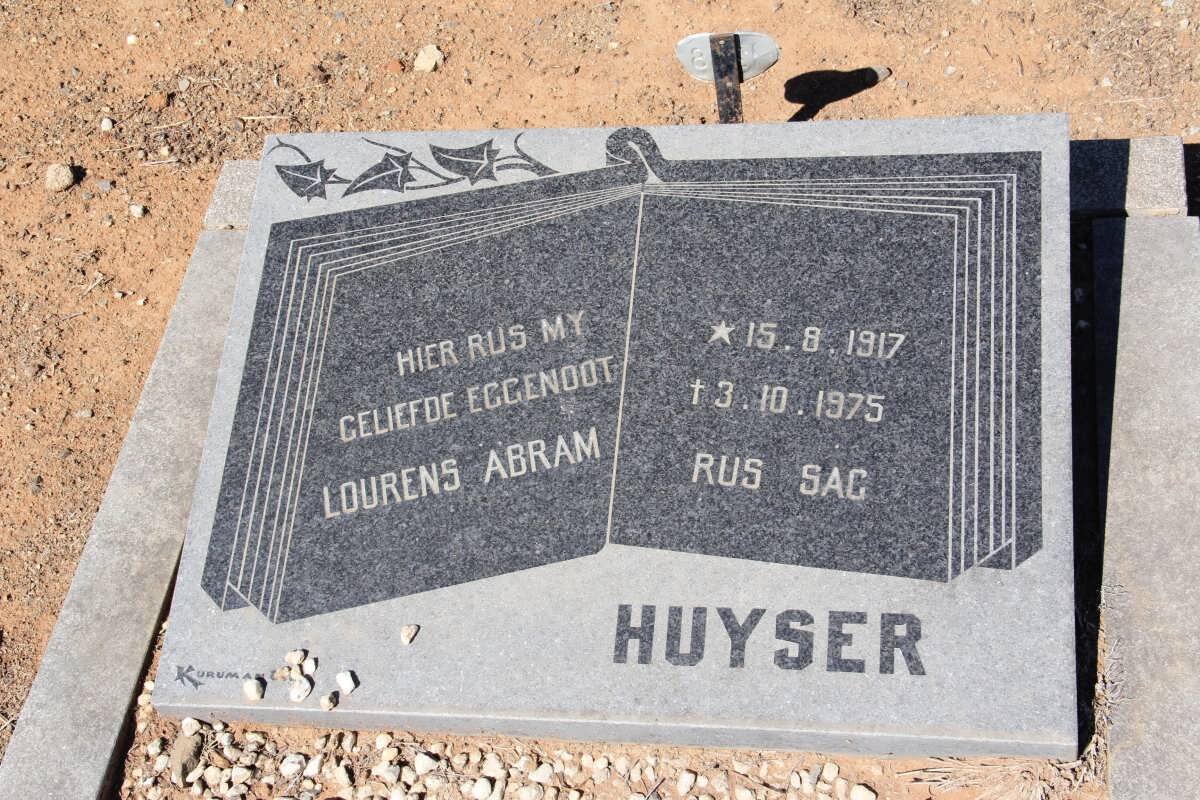 HUYSER Lourens Abram 1917-1975