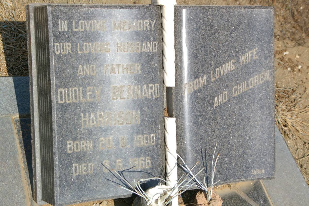 HARRISON Dudley Bernard 1900-1966