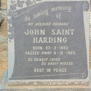 HARDING John Saint 1883-1963