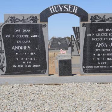 HUYSER Andries J. 1887-1976 &amp; Anna J. BREEDT 1890-1976
