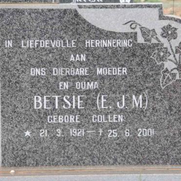 JACOBS E.J.M. nee COLLEN 1929-2001