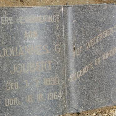 JOUBERT Johannes G. 1890-1964