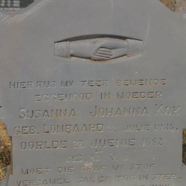 KOK Susanna Johanna nee LOMBARD 1885-1952